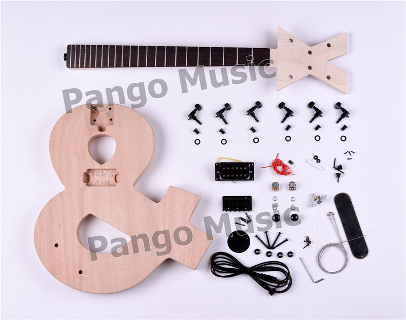 Musical Note Design 6 Strings DIY Electric Guitar Kit (PTM-075)