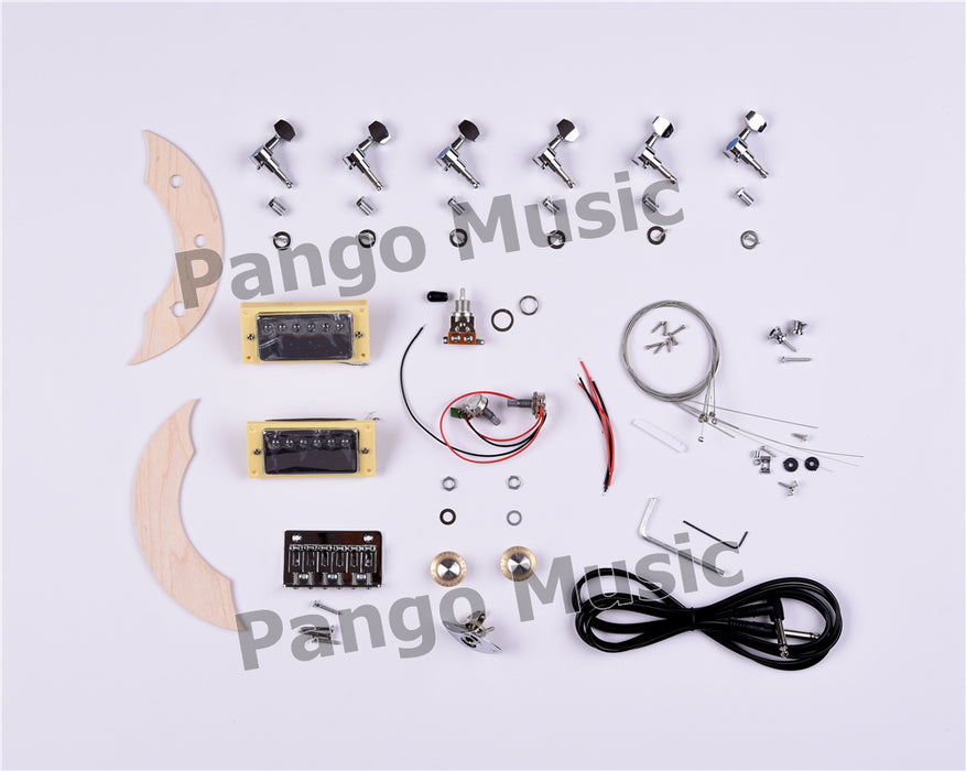 PANGO MUSIC Time Machine Series 6 Strings DIY Electric Guitar Kit (PTM-077)