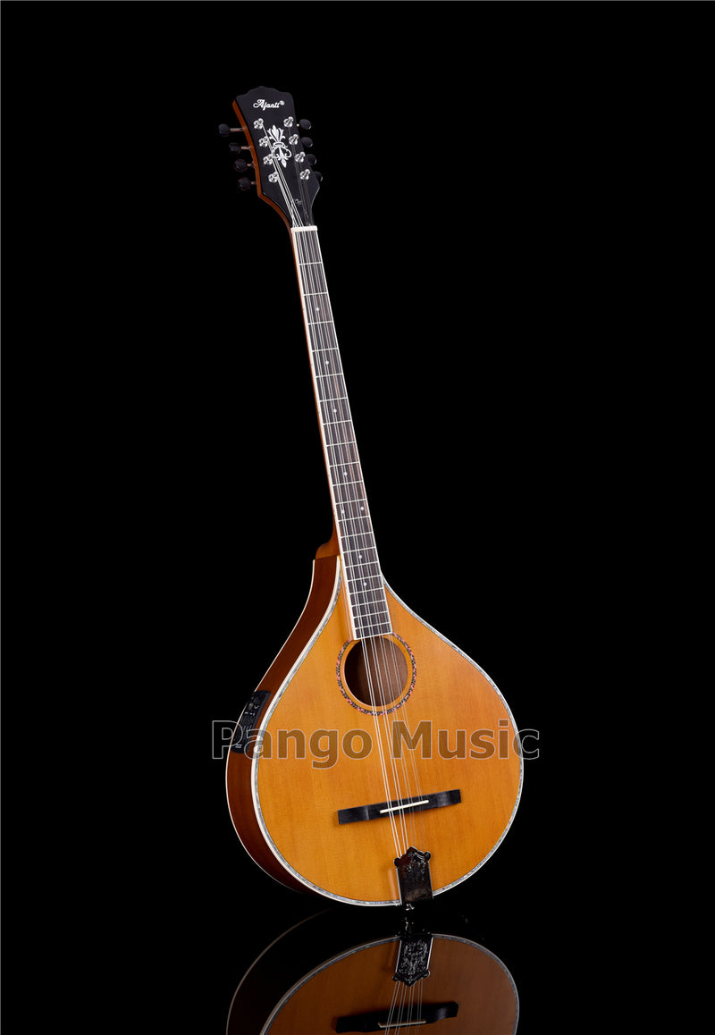 Solid Red Pine Top | 670mm Scale Length | Built-in EQ Acoustic-Electric Bouzouki (PBZ-607EQ)