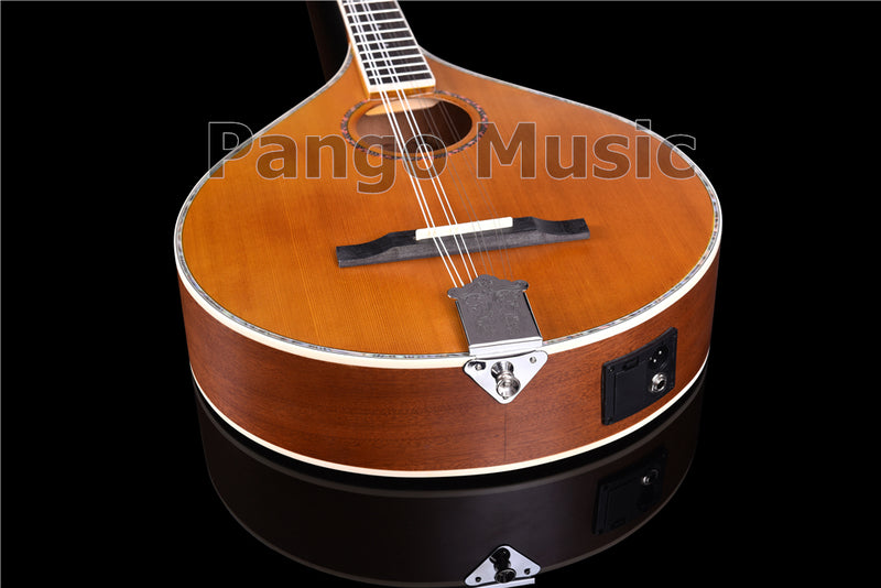 Solid Red Pine Top | 670mm Scale Length | Built-in EQ Acoustic-Electric Bouzouki (PBZ-607EQ)