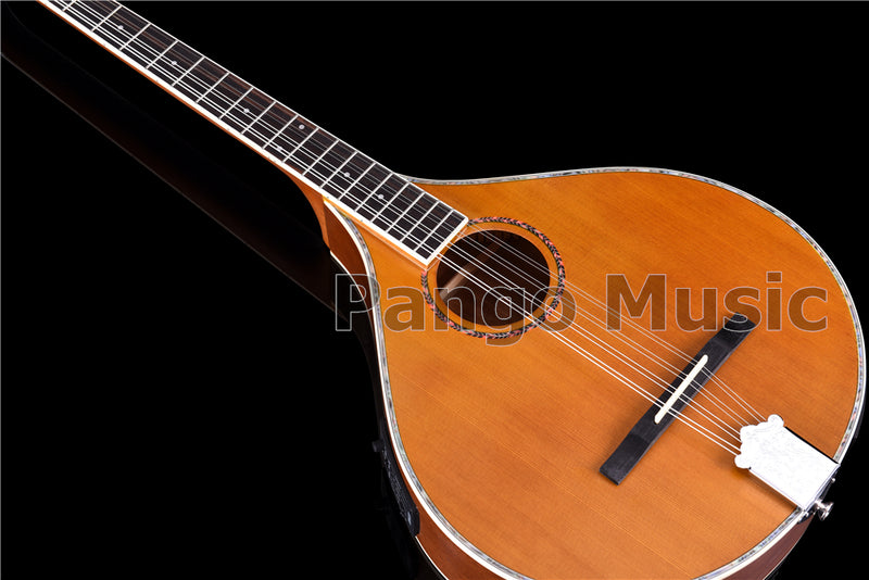 Solid Red Pine Top | 670mm Scale Length | Built-in EQ Acoustic-Electric Bouzouki (PBZ-607EQ)
