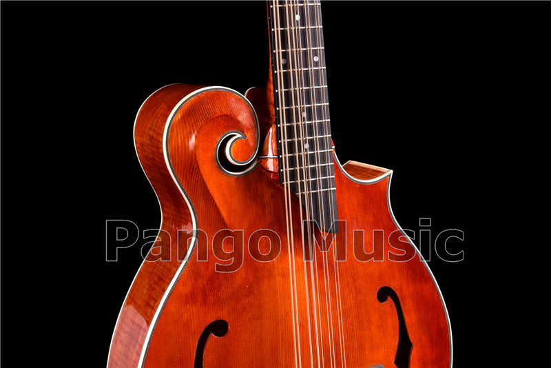 Unique 10-string Fully Handcrafted All-Solid Wood F-Style Mandocello (PMB-909)