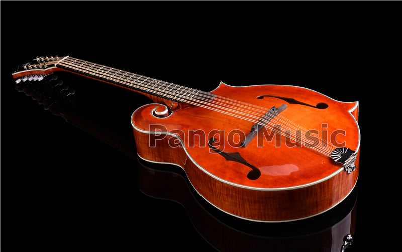 Unique 10-string Fully Handcrafted All-Solid Wood F-Style Mandocello (PMB-909)