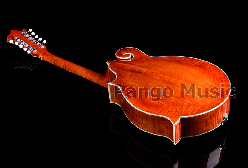 Unique 10-string Fully Handcrafted All-Solid Wood F-Style Mandocello (PMB-909)