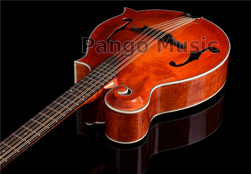 Unique 10-string Fully Handcrafted All-Solid Wood F-Style Mandocello (PMB-909)