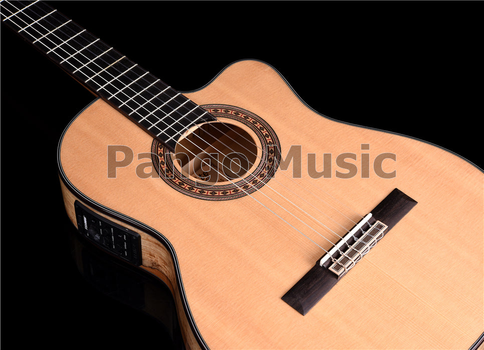 39 Inch Solid Spruce Top Classical Guitar with EQ (PCL-1202)