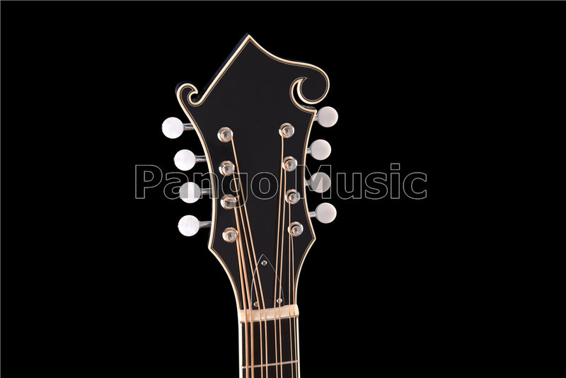 All-Solid Wood Handcrafted Dark Gray F-Style Mandocello (PMB-907)