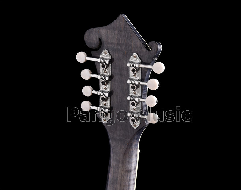 All-Solid Wood Handcrafted Dark Gray F-Style Mandocello (PMB-907)