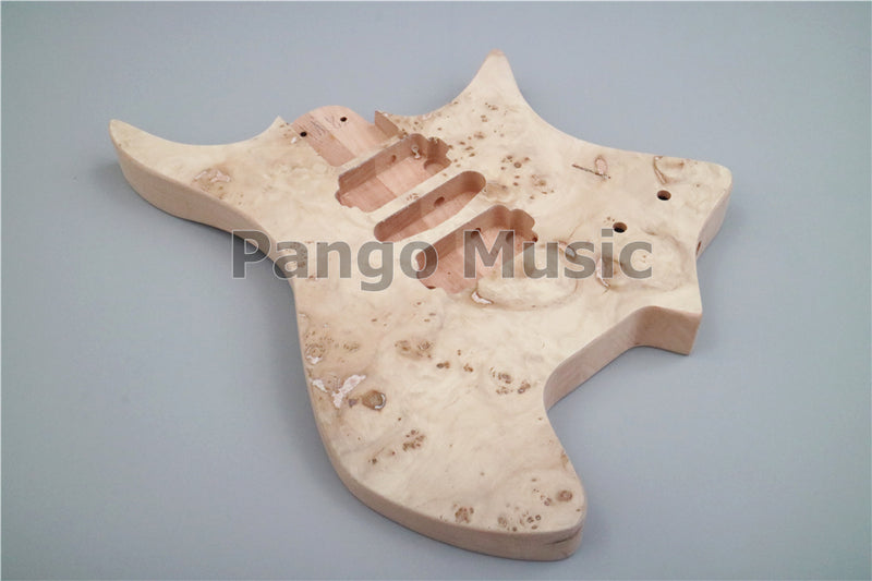 Headless DIY Electric Guitar Kit with Burl Maple Veneer (ZQN-015)