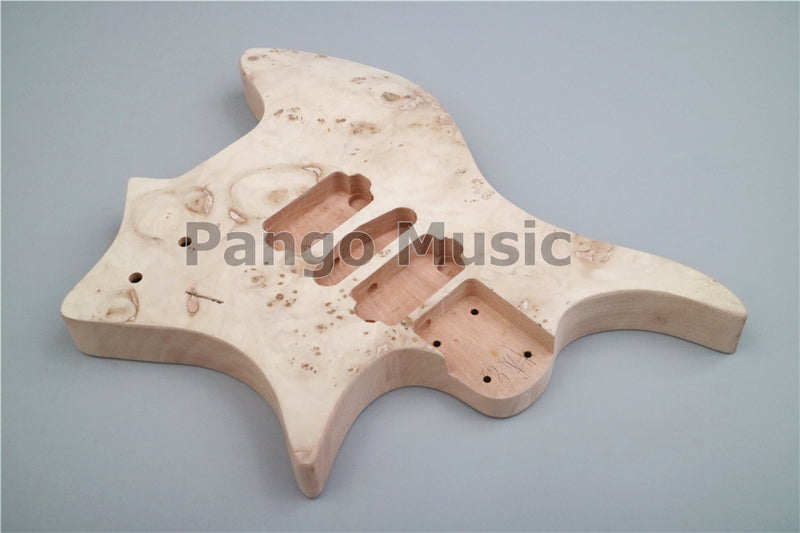 Headless DIY Electric Guitar Kit with Burl Maple Veneer (ZQN-015)