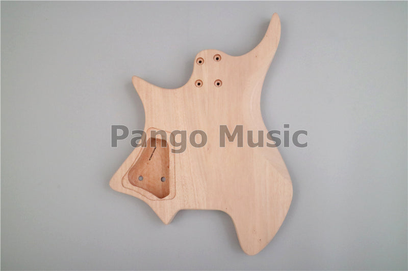 Headless DIY Electric Guitar Kit with Burl Maple Veneer (ZQN-015)