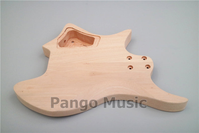 Headless DIY Electric Guitar Kit with Burl Maple Veneer (ZQN-015)