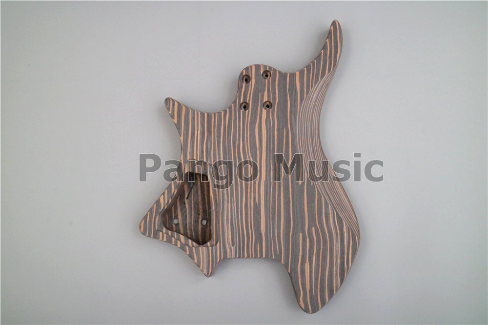 Headless / Zebrawood Body DIY Electric Guitar Kit (ZQN-001)