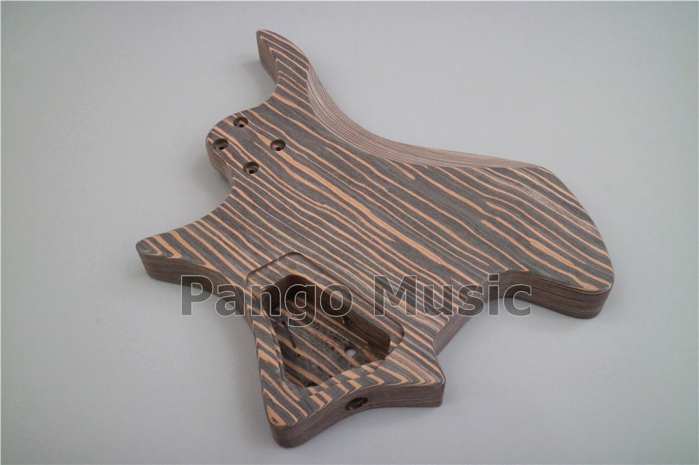 Headless / All Zebrawood DIY Electric Guitar Kit (ZQN-009)