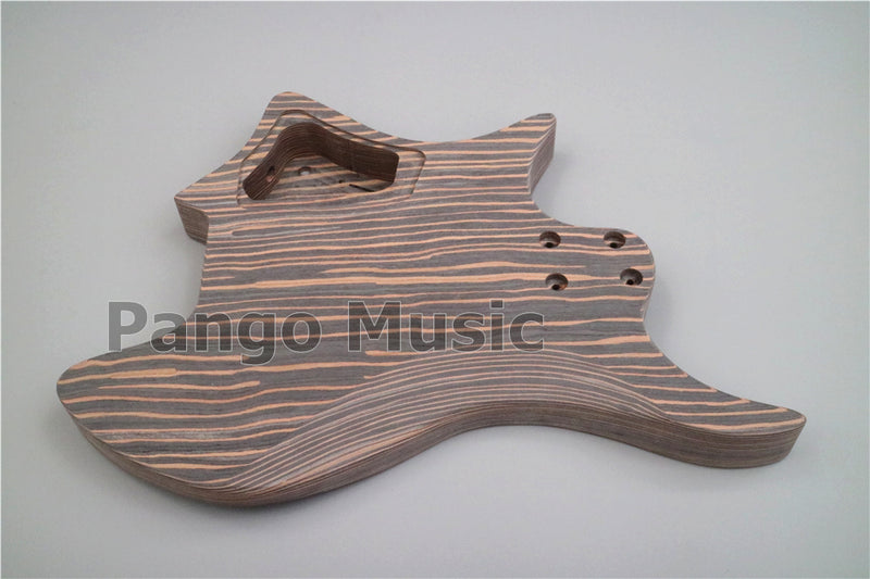 Headless / Zebrawood Body DIY Electric Guitar Kit (ZQN-002)