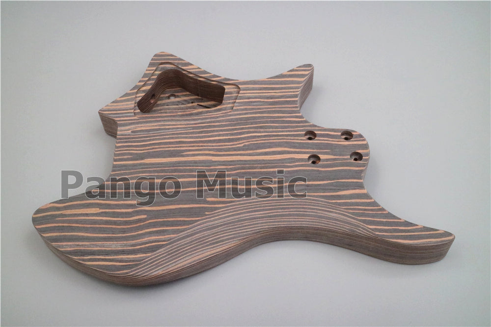 Headless / Zebrawood Body DIY Electric Guitar Kit (ZQN-001)