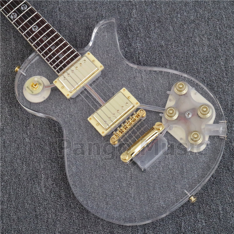 LP Style Acrylic Body LED Light Electric Guitar (PLP-004)