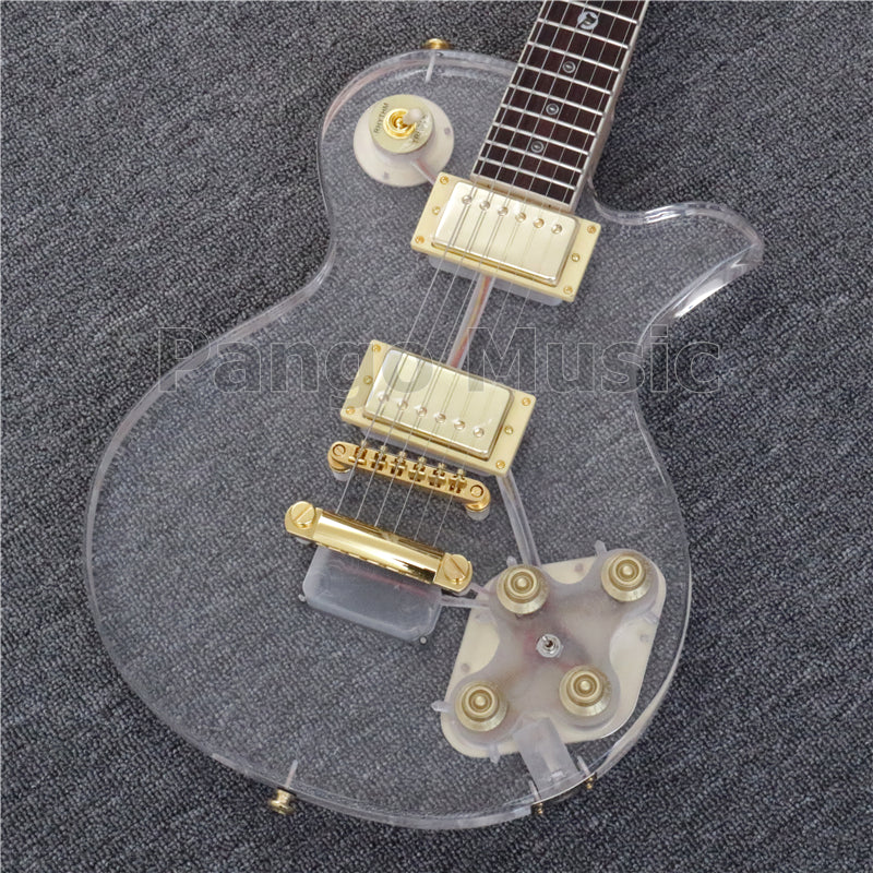 LP Style Acrylic Body LED Light Electric Guitar (PLP-004)