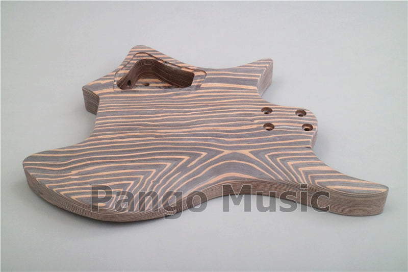Headless / All Zebrawood DIY Electric Guitar Kit (ZQN-016)