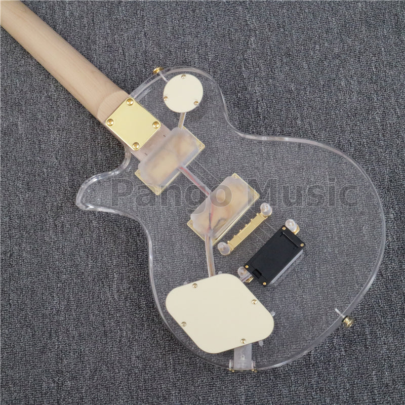 LP Style Acrylic Body LED Light Electric Guitar (PLP-004)