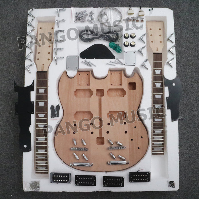 SG Left-Hand Double Neck DIY Electric Guitar Kit (PSG-100), 52% OFF