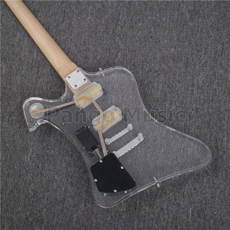 Firebird Style Acrylic Body LED Light Electric Guitar (PFB-001)