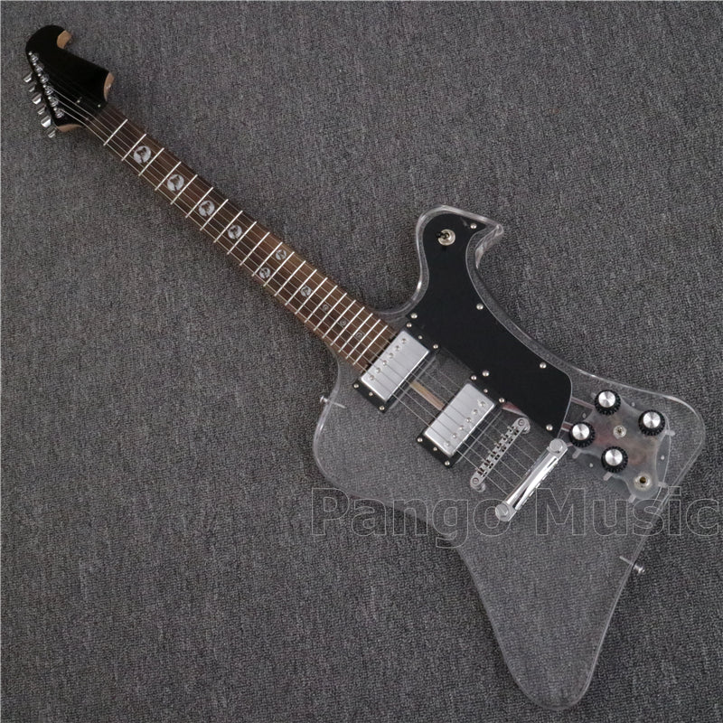 Firebird Style Acrylic Body LED Light Electric Guitar (PFB-001)