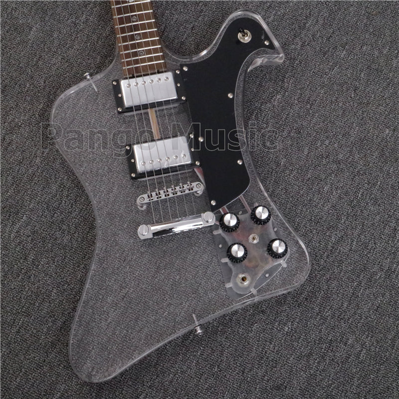 Firebird Style Acrylic Body LED Light Electric Guitar (PFB-001)