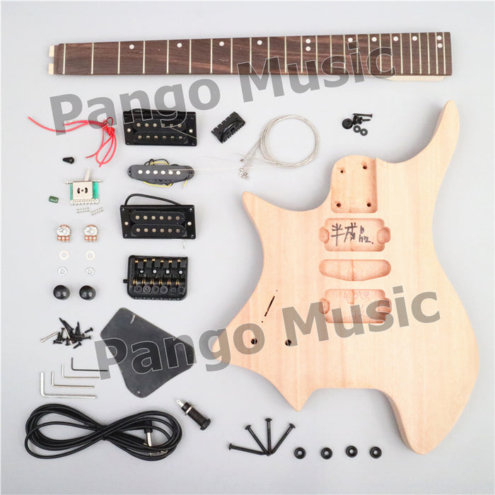 Headless Left Hand DIY Electric Guitar Kit (ZQN-019)