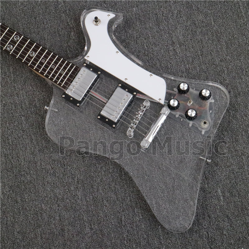 Firebird Style Acrylic Body LED Light Electric Guitar (PFB-002)