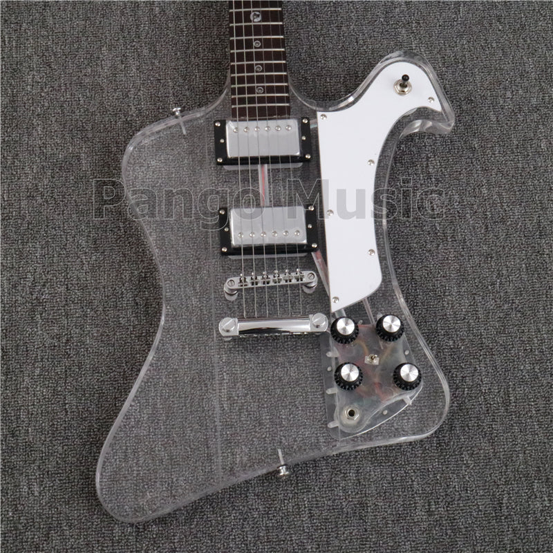 Firebird Style Acrylic Body LED Light Electric Guitar (PFB-002)