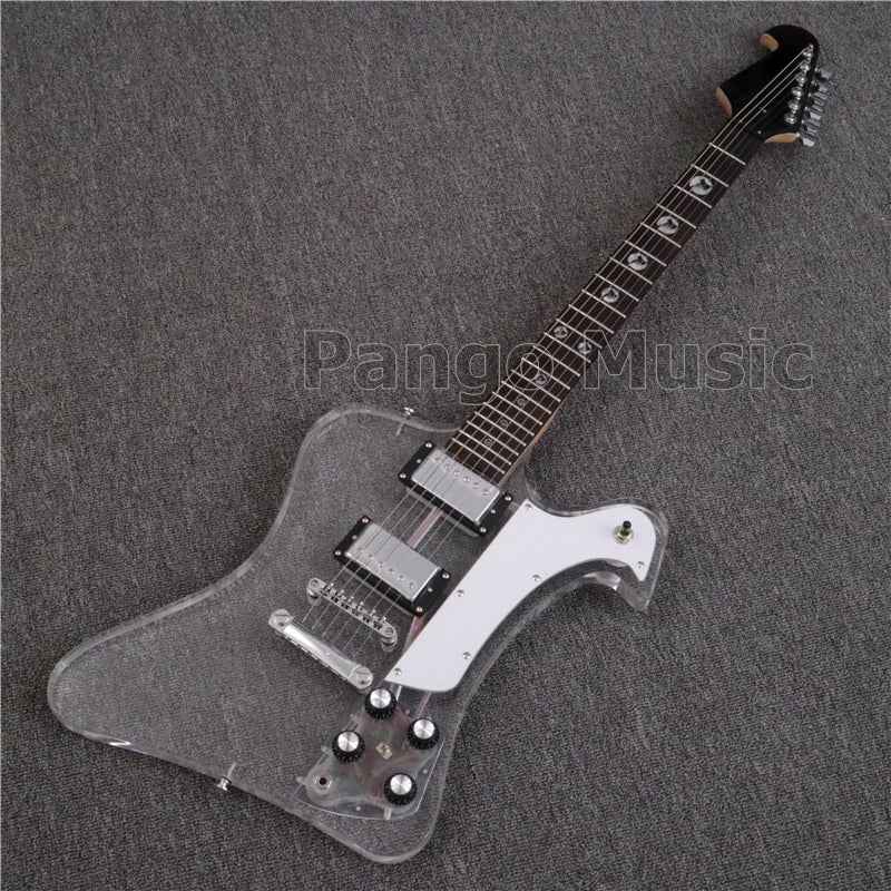 Firebird Style Acrylic Body LED Light Electric Guitar (PFB-002)