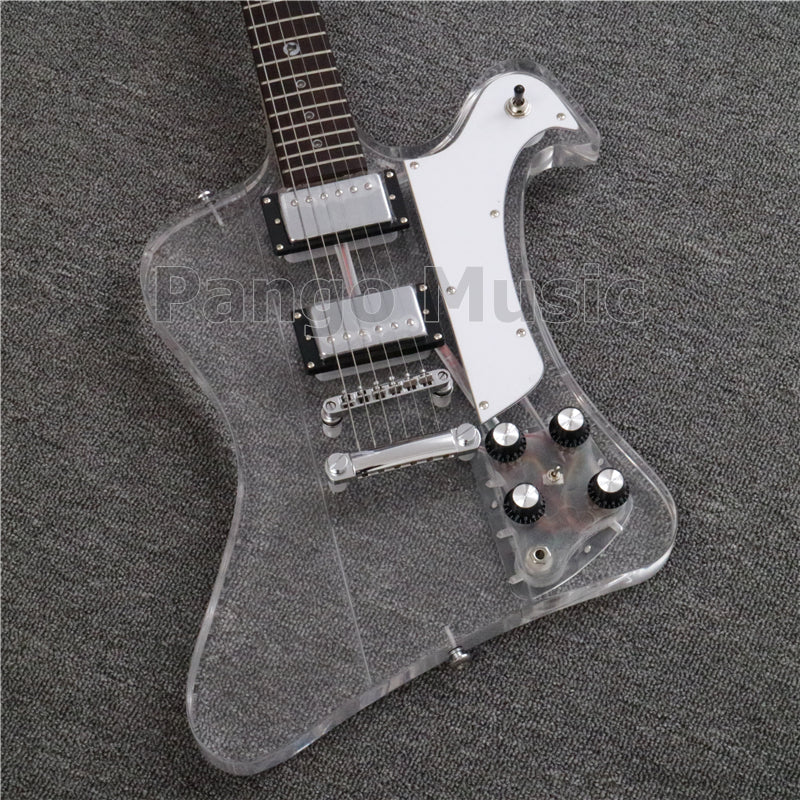 Firebird Style Acrylic Body LED Light Electric Guitar (PFB-002)