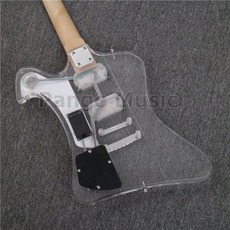 Firebird Style Acrylic Body LED Light Electric Guitar (PFB-002)