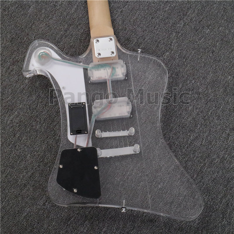 Firebird Style Acrylic Body LED Light Electric Guitar (PFB-002)