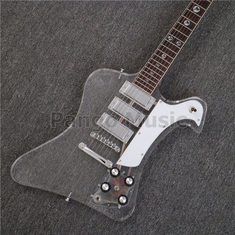 Firebird Style Acrylic Body LED Light Electric Guitar (PFB-004)
