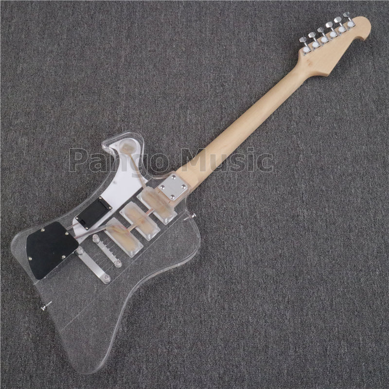 Firebird Style Acrylic Body LED Light Electric Guitar (PFB-004)