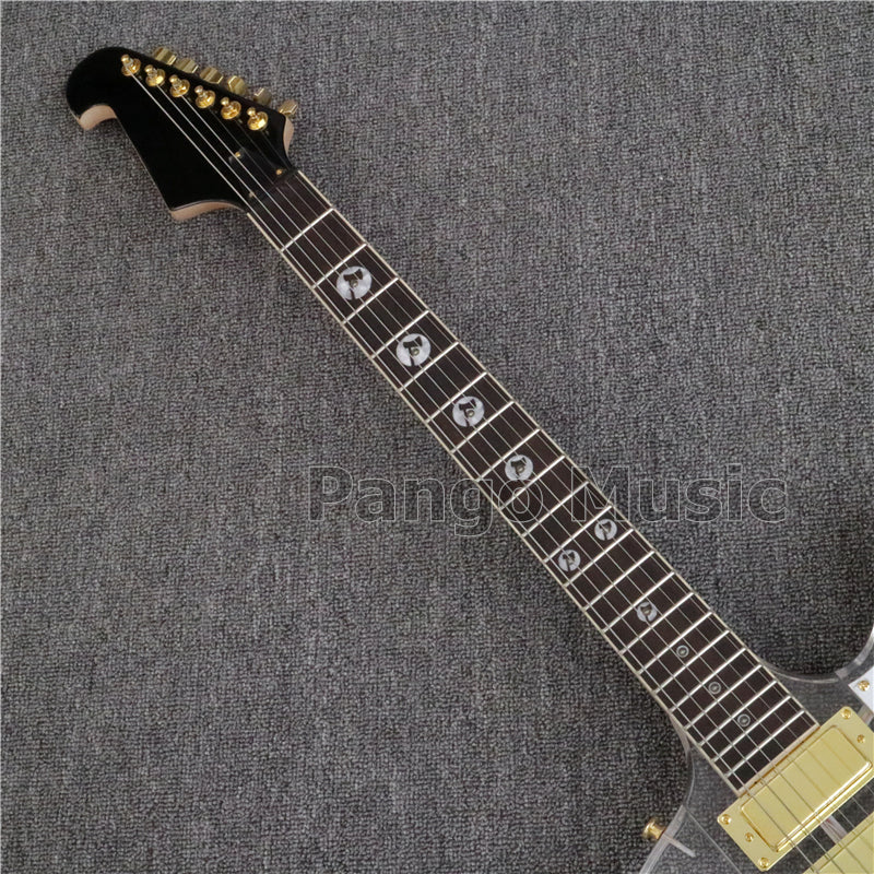 Firebird Style Acrylic Body LED Light Electric Guitar (PFB-005)