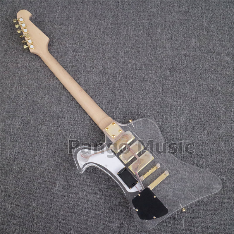 Firebird Style Acrylic Body LED Light Electric Guitar (PFB-005)