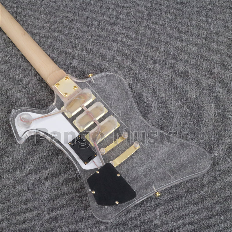 Firebird Style Acrylic Body LED Light Electric Guitar (PFB-005)