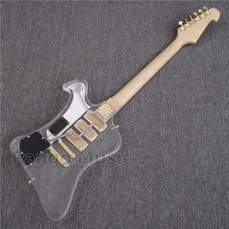 Firebird Style Acrylic Body LED Light Electric Guitar (PFB-005)