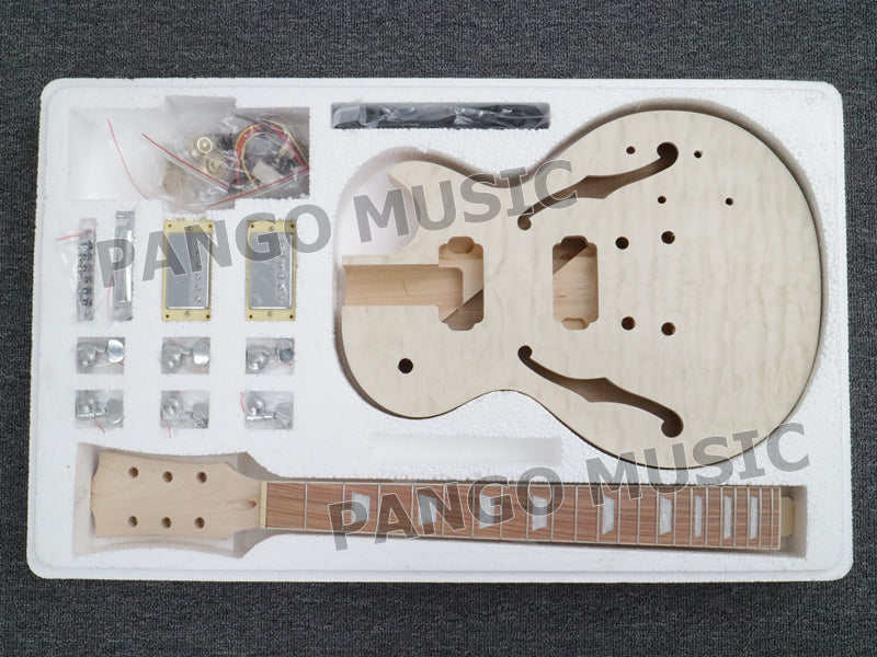 Pre-Sale LP Style Semi-Hollow Body DIY Electric Guitar Kit (PLP-050)