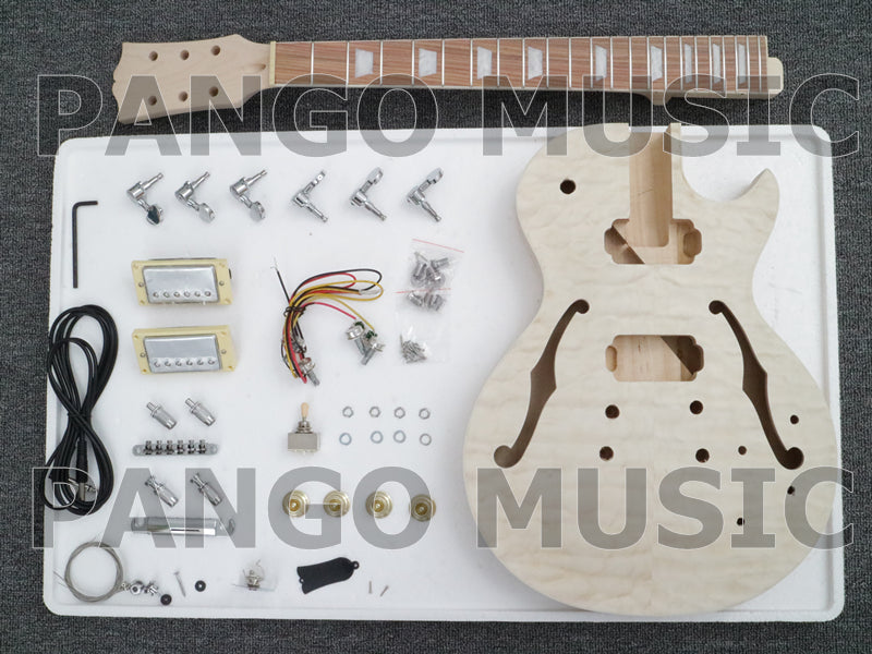 Pre-Sale LP Style Semi-Hollow Body DIY Electric Guitar Kit (PLP-050)