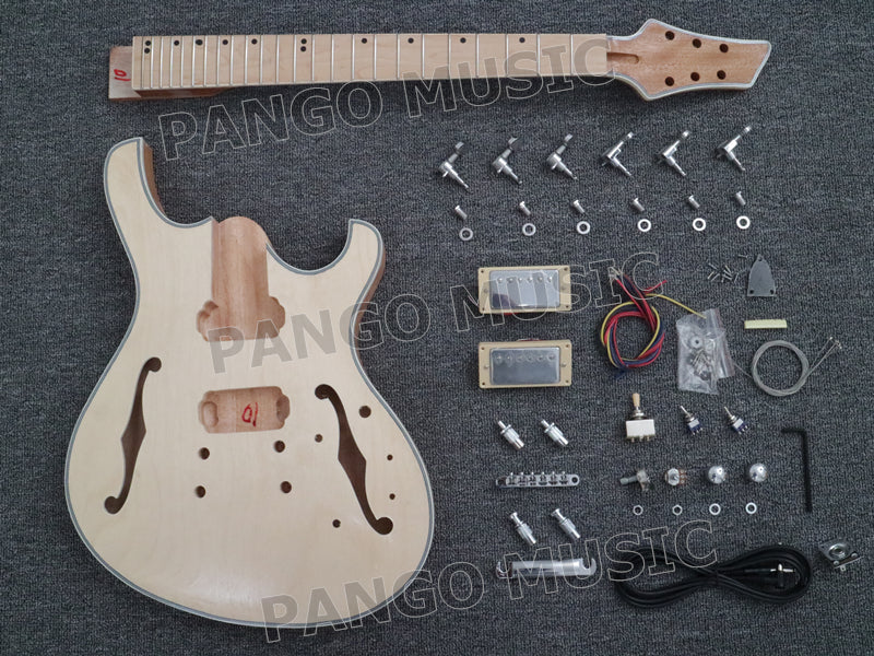 Semi-Hollow Body DIY Electric Guitar Kit (PJS-330)
