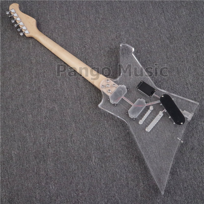 Explorer Style Left Hand Acrylic Body Electric Guitar (PEX-001)
