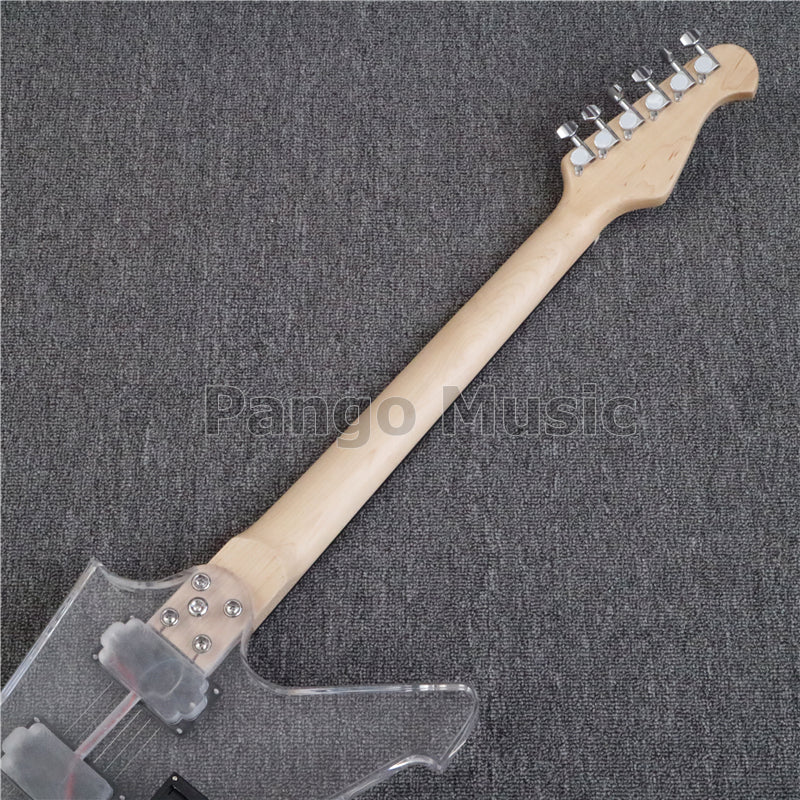Explorer Style Left Hand Acrylic Body Electric Guitar (PEX-001)