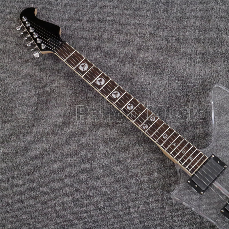 Explorer Style Acrylic Body Electric Guitar with LED Light (PEX-002)