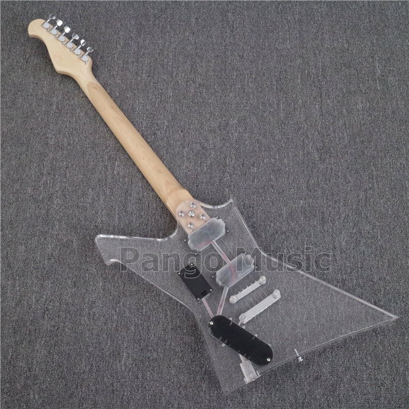 Explorer Style Acrylic Body Electric Guitar with LED Light (PEX-002)