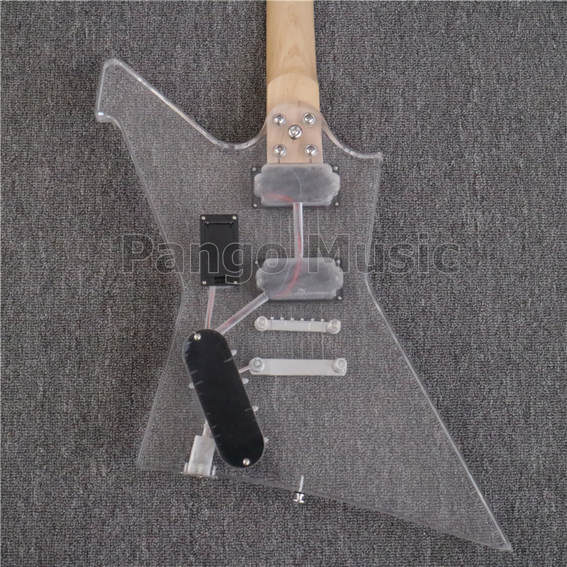 Explorer Style Acrylic Body Electric Guitar with LED Light (PEX-002)