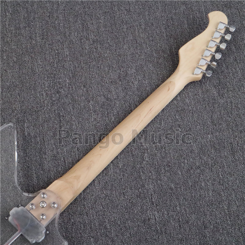 Explorer Style Acrylic Body Electric Guitar with LED Light (PEX-002)